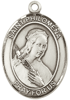 St. Philomena Medal Necklace