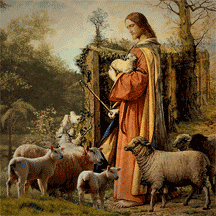 Jesus Guiding His Sheep