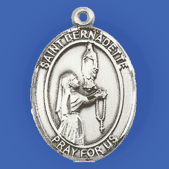 Saint Bernadette Medal Pendant