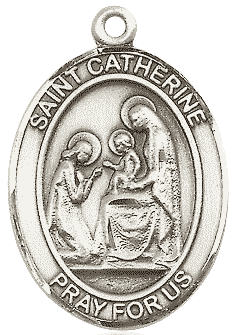 St. Catherine of Siena medal necklace