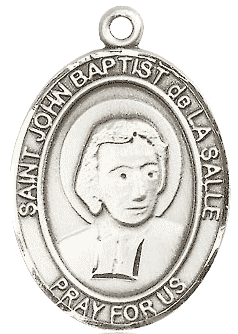 Ox Druckguss Silberton 1 " Medaille St.Saint John Baptist De La Salle 