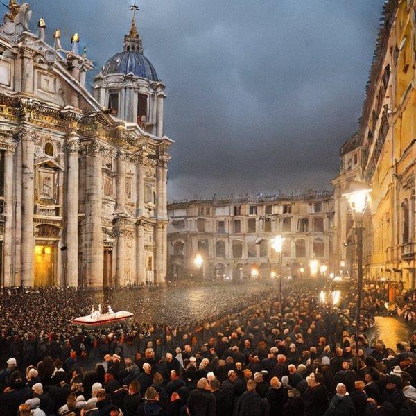 Papal Funeral Mourning