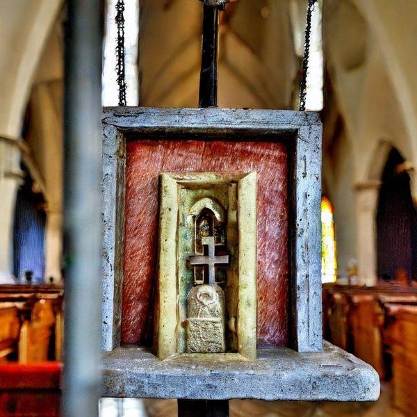 Relic case in a church