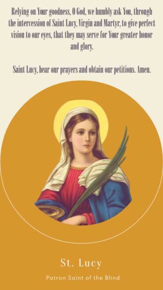 St. Lucy – Patron Saint of Eye Problems and the Blind ...