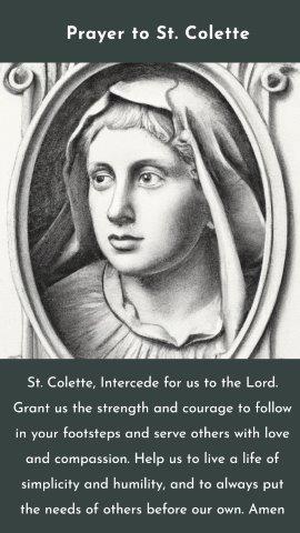 Prayer to Saint Colette