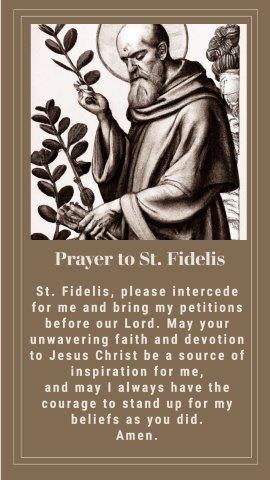 Prayer to Saint Fidelis