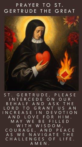Prayer to Saint Gertrude the Great