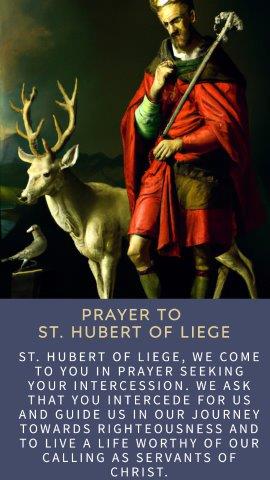 Prayer to Saint Hubert of Liege