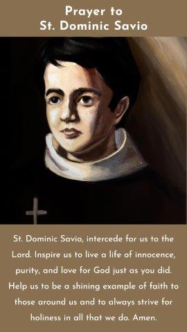 Prayer to St. Dominic Savio