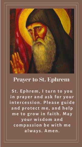 Prayer to St. Ephrem