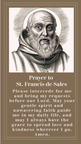 Prayer to St. Francis de Sales