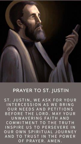 Prayer to St. Justin