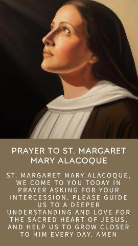 Prayer to St. Margaret Mary Alacoque