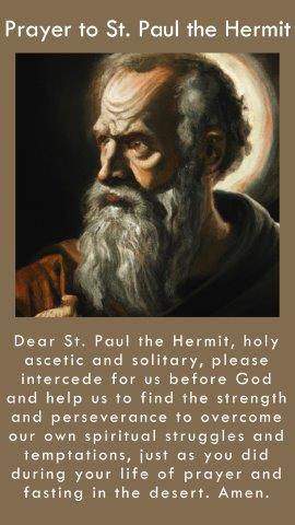 Prayer to St. Paul the Hermit