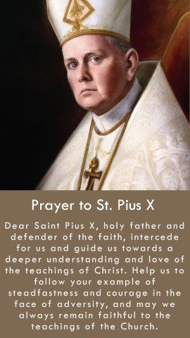 Prayer to St. Pius X