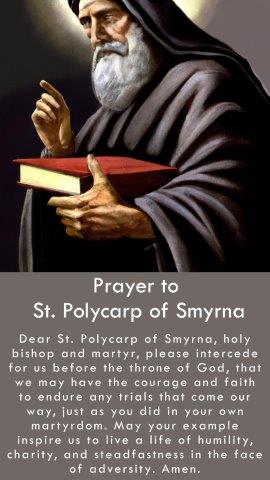Prayer to St. Polycarp of Smyrna