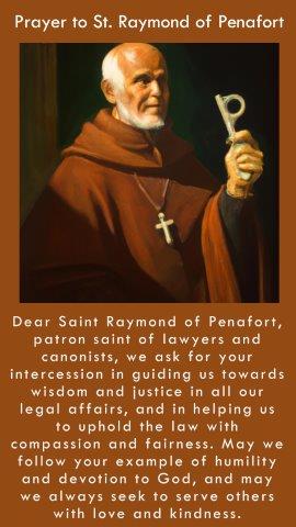 Prayer to St. Raymond of Penafort