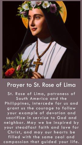 Prayer to St. Rose of Lima