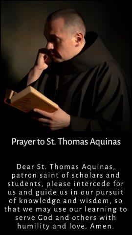 Prayer to St. Thomas Aquinas