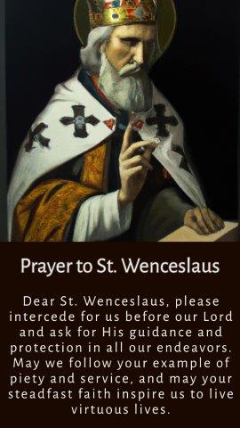Prayer to St. Wenceslaus