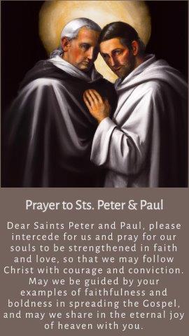 Prayer to Sts. Peter & Paul