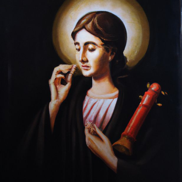 Saint Cecilia painting