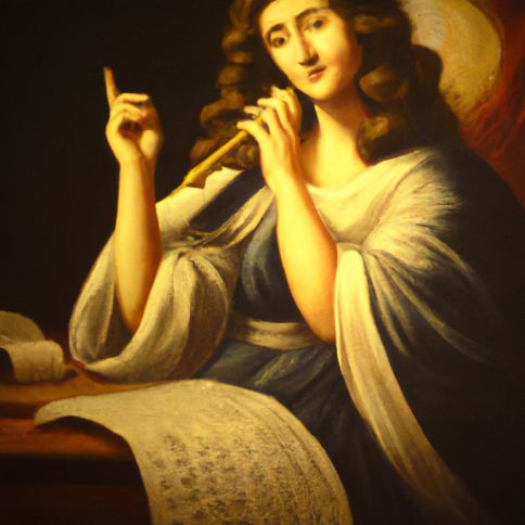 Saint Cecilia Painting