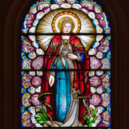 St. Catherine Laboure Stained Glass Feast Day November 28th