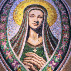 St. Catherine of Alexandria Mosaic Feast Day November 25th