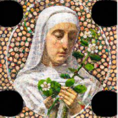 St. Catherine of sienna mosaic Feast day April 29th