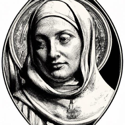 St. Clare of Assisi Engraving