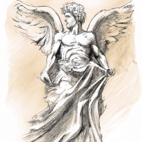 Free Vector | Hand drawn archangel illustration