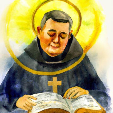 St. Thomas Aquinas Watercolor
