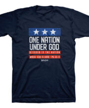 (-698 pack) Kerusso Christian T-Shirt Patriotic 2021 Navy