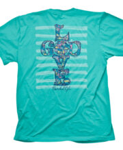 Cherished Girl Womens T-Shirt Love Cross