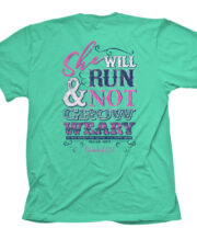 Cherished Girl Womens T-Shirt She Will Run
