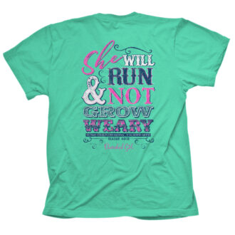 Cherished Girl Womens T-Shirt She Will Run