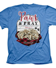 Cherished Girl Womens T-Shirt Paws & Pray