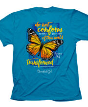 Cherished Girl Womens T-Shirt Transformed Butterfly