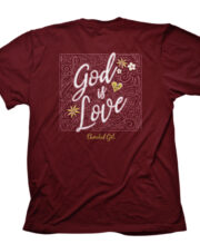 Cherished Girl Womens T-Shirt God Is Love Filigree