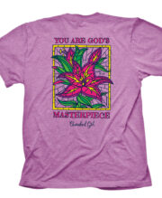 Cherished Girl Womens T-Shirt Wonderfully Made Lilies