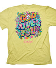 Cherished Girl Womens T-Shirt God Loves You