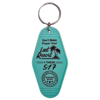 (2 pack) Kerusso Last Resort Retro Motel Keychain