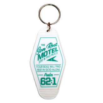 (2 pack) Kerusso Son Rest Motel Retro Motel Keychain