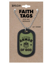 (3 pack) Faith Gear Dogtag Necklace Armor Of God