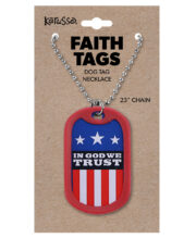 (3 pack) Faith Gear Dogtag Necklace In God We Trust