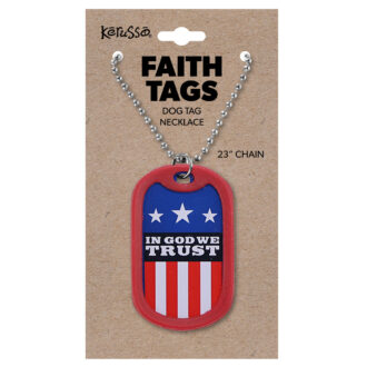 (3 pack) Faith Gear Dogtag Necklace In God We Trust