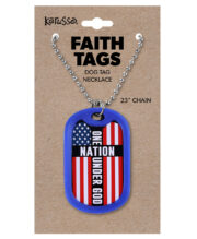 (3 pack) Faith Gear Dogtag Necklace One Nation