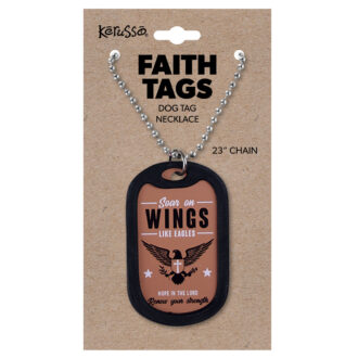 (3 pack) Faith Gear Dogtag Necklace Wings