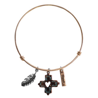 Faith Gear Feathers Womens Bracelet